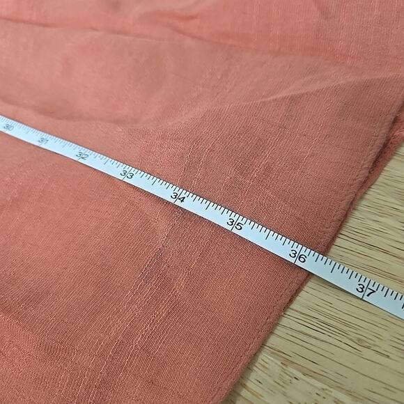 Anthropologie Amadi Cross Wrap Dress Navy & Coral Colorblock Dress Size Medium - Picture 7 of 10